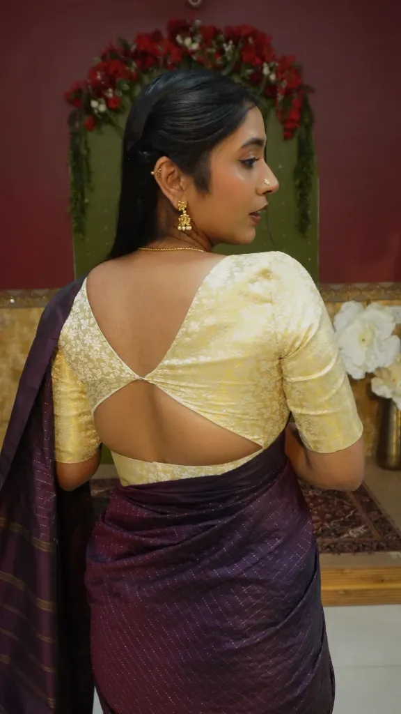 Classic Gold Designer Blouse