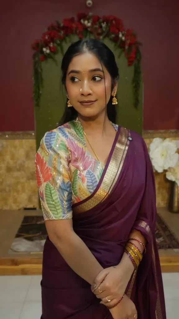 [dbo-1] Designer Organza Blouse (S- M 34-36)