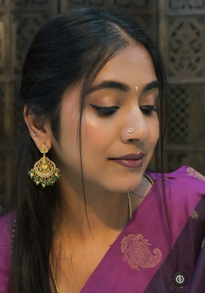 Chandbali Nosepin (92.5 silver )