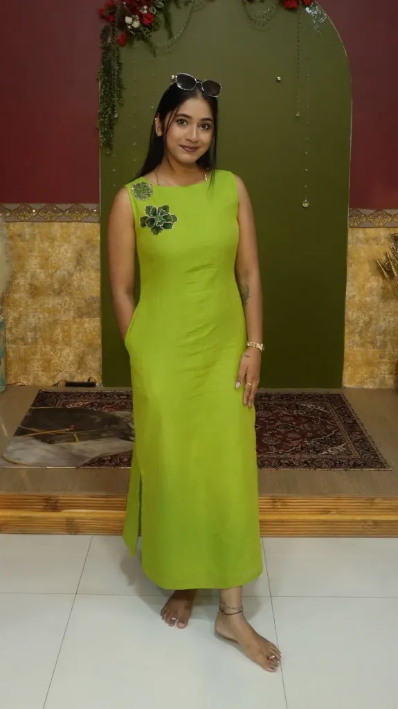 [Gs-1] Green Summer Dress (S- M 34-36)