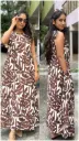 Brown casual dress