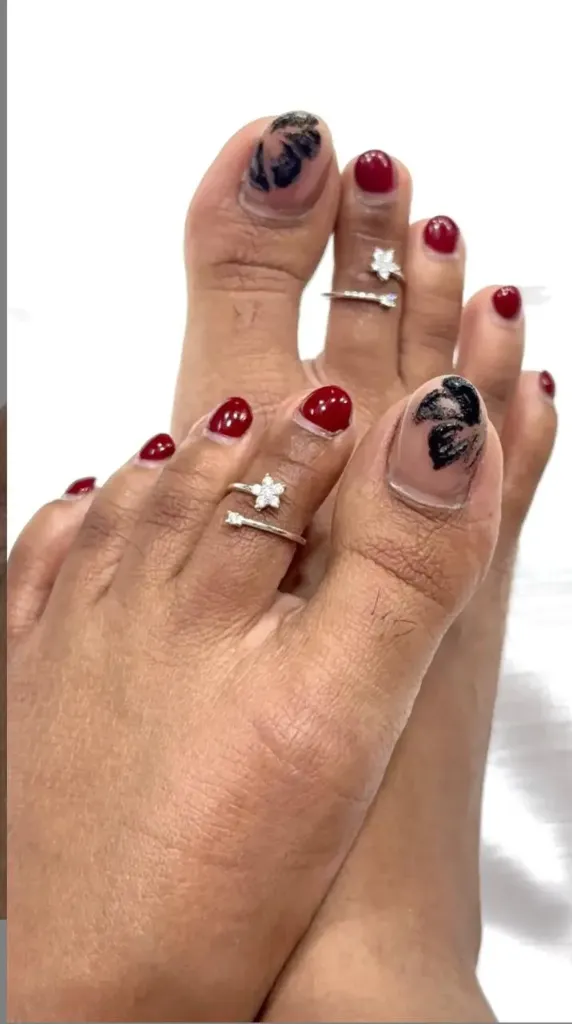 [LT-T1] Lilly Toe Ring(92.5 Silver)