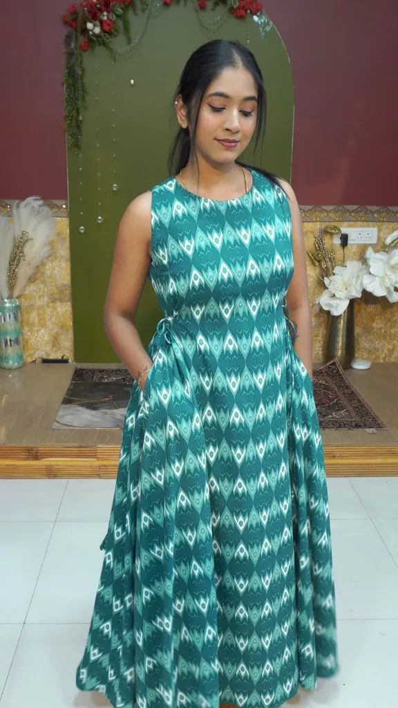 [sg-cd] Sea Green Casual Dress (S- M 34-36)