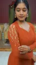 Burnt Orange Designer Kurta