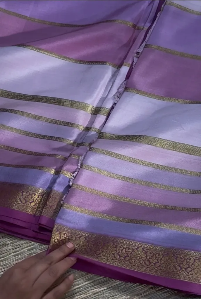 [PC-S] Pure Crepe Silk(Ombre) (Lilac Ombre)