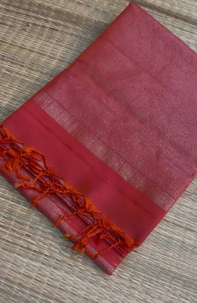 [SS-ss] Sunset Pure silk saree