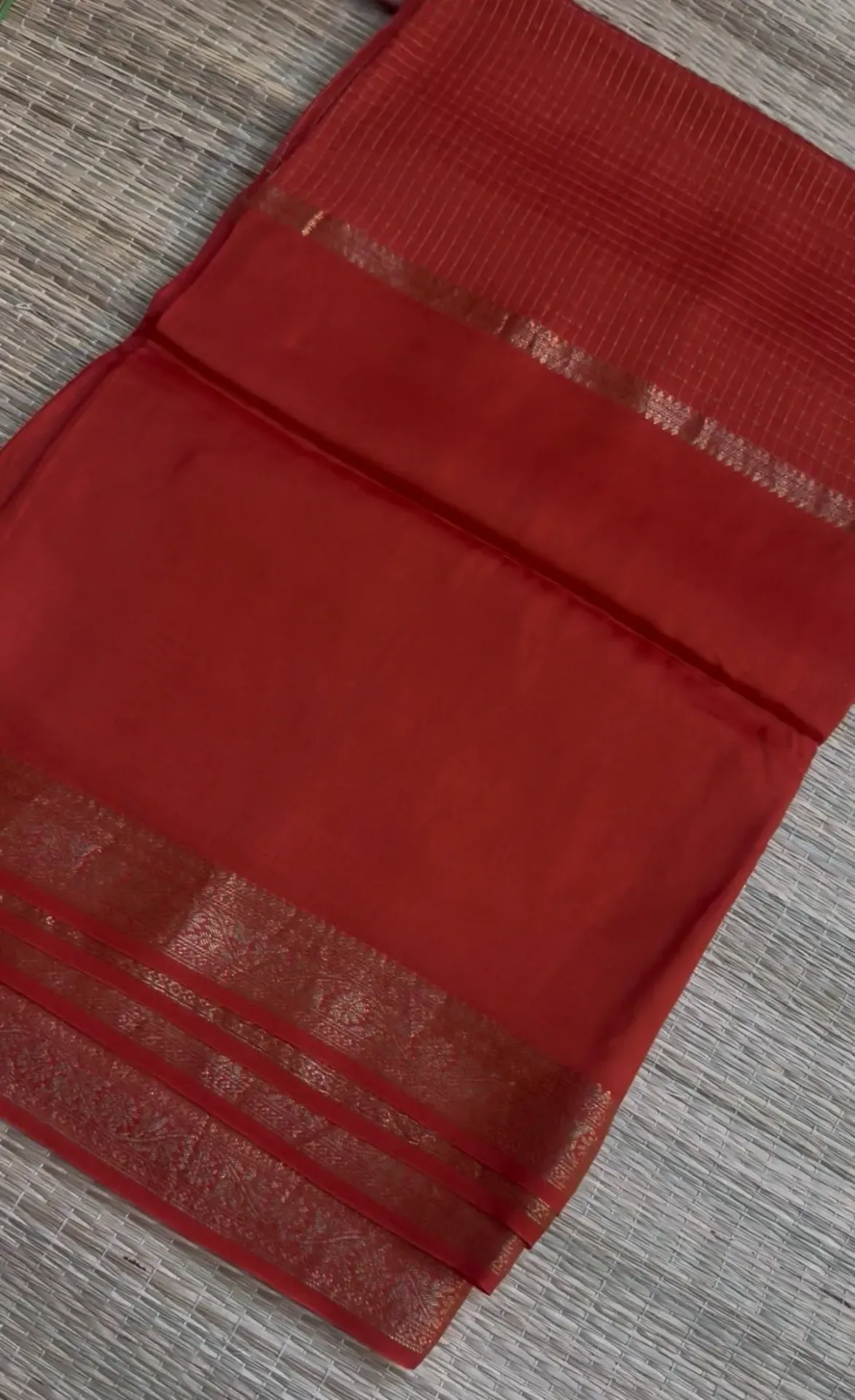 [VC-S] Viscose Saree (orange & purple)