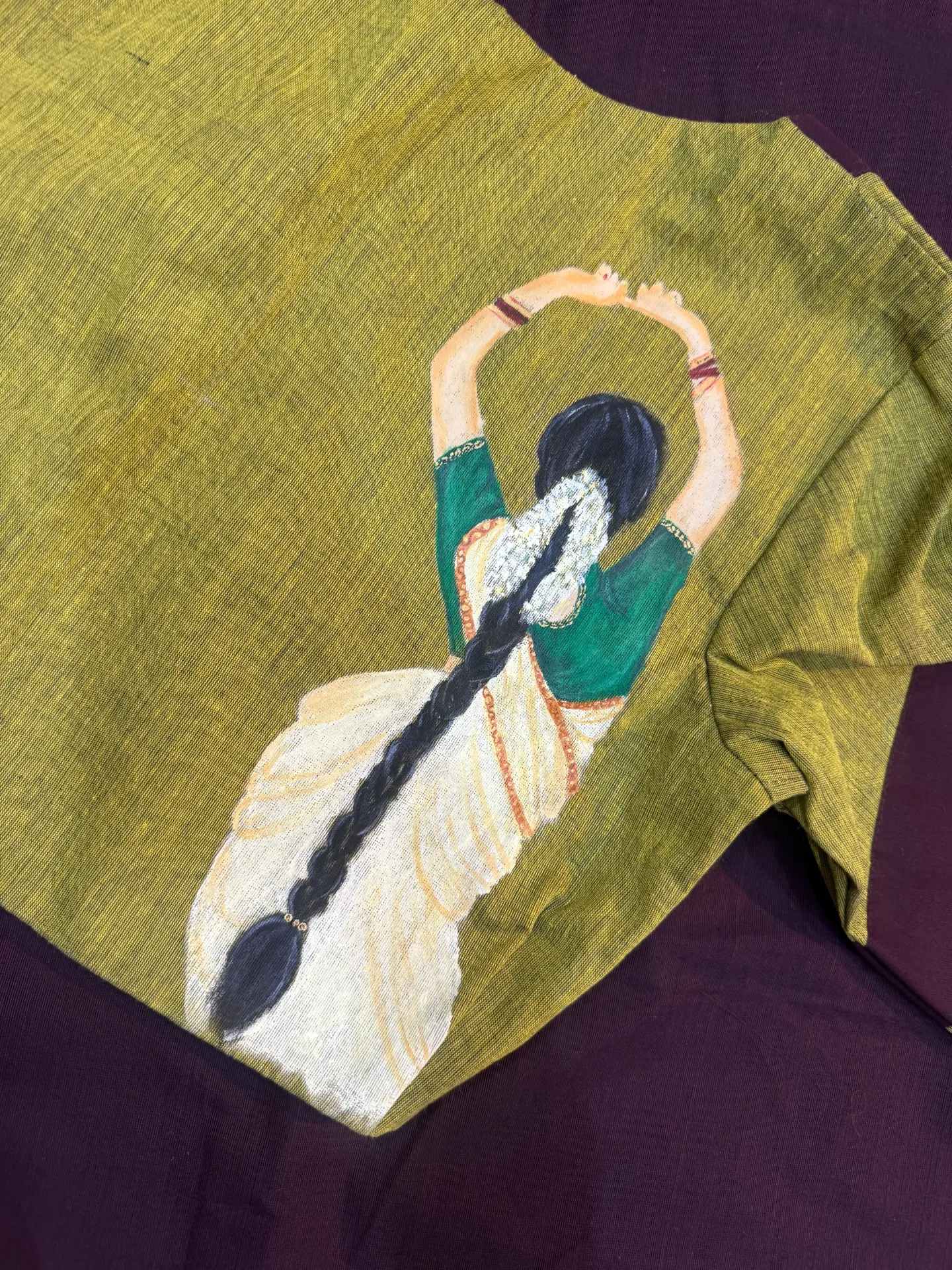 Cotton Hand painted blouse