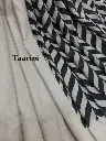 Partly-Pallu (beige & black)