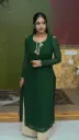 Bottle Green Designer kurta
