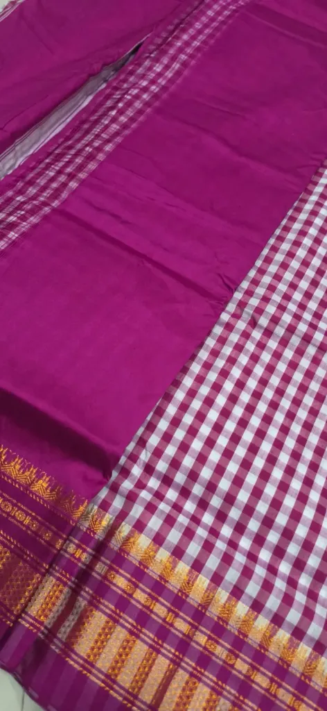 [TT-1] Tam-tam ILKAL Saree (Magenta pink)