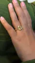 Natural rose quartz Ring