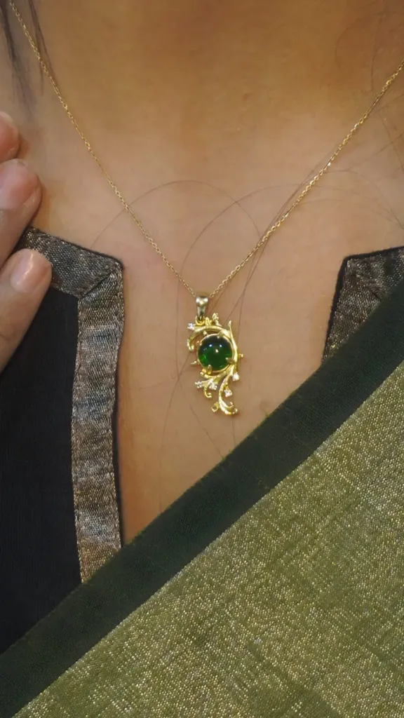 [NG-P] Natural green oynx Pendant
