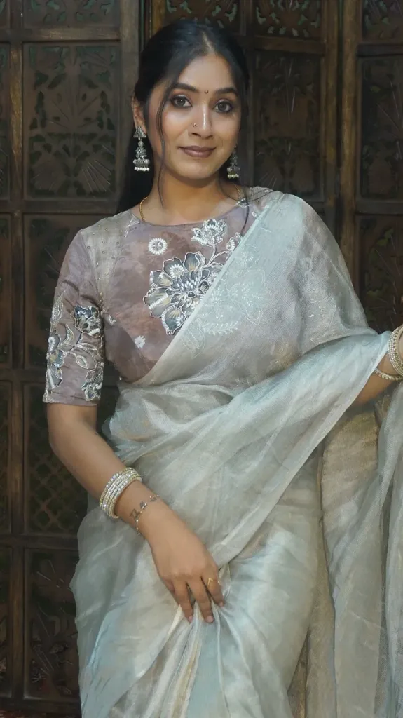 Organza designer blouse