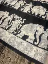 Mul cotton with zari border 