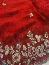 Maroon sequin border 