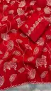 Red Nandi Pichwadi saree