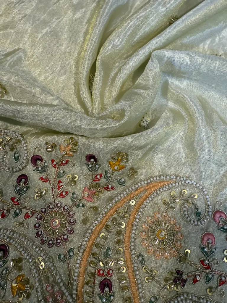 Gold tissue blouse piece