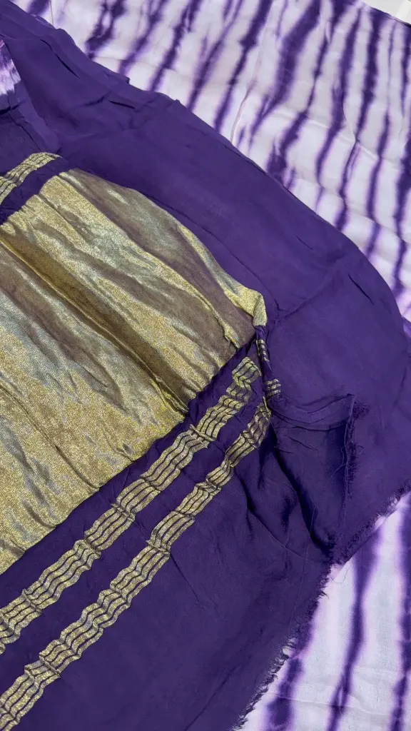 Shibori tye-dye (Purple)