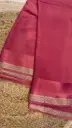 Chiffon with satin Border