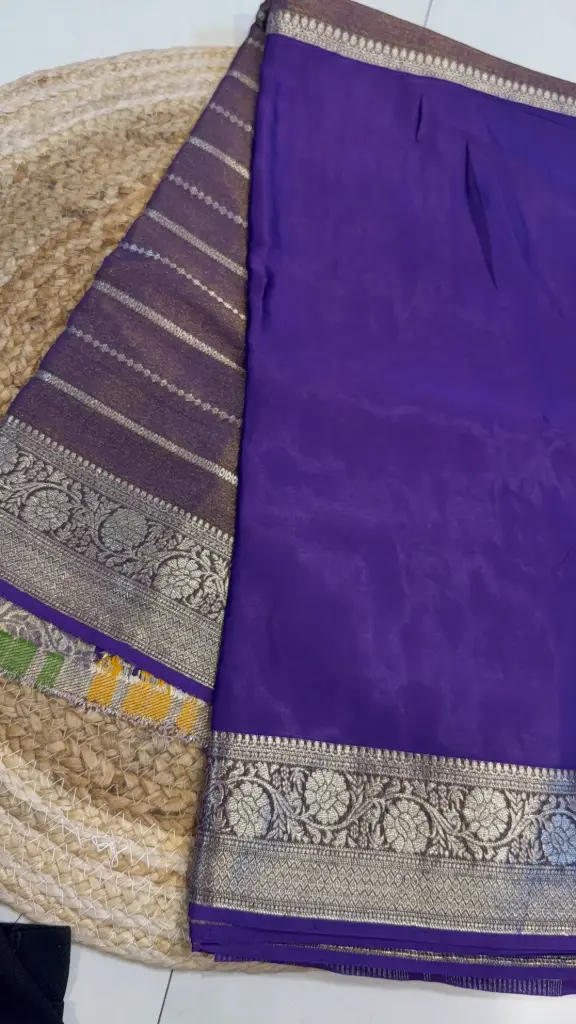 Half & Half dual tone saree