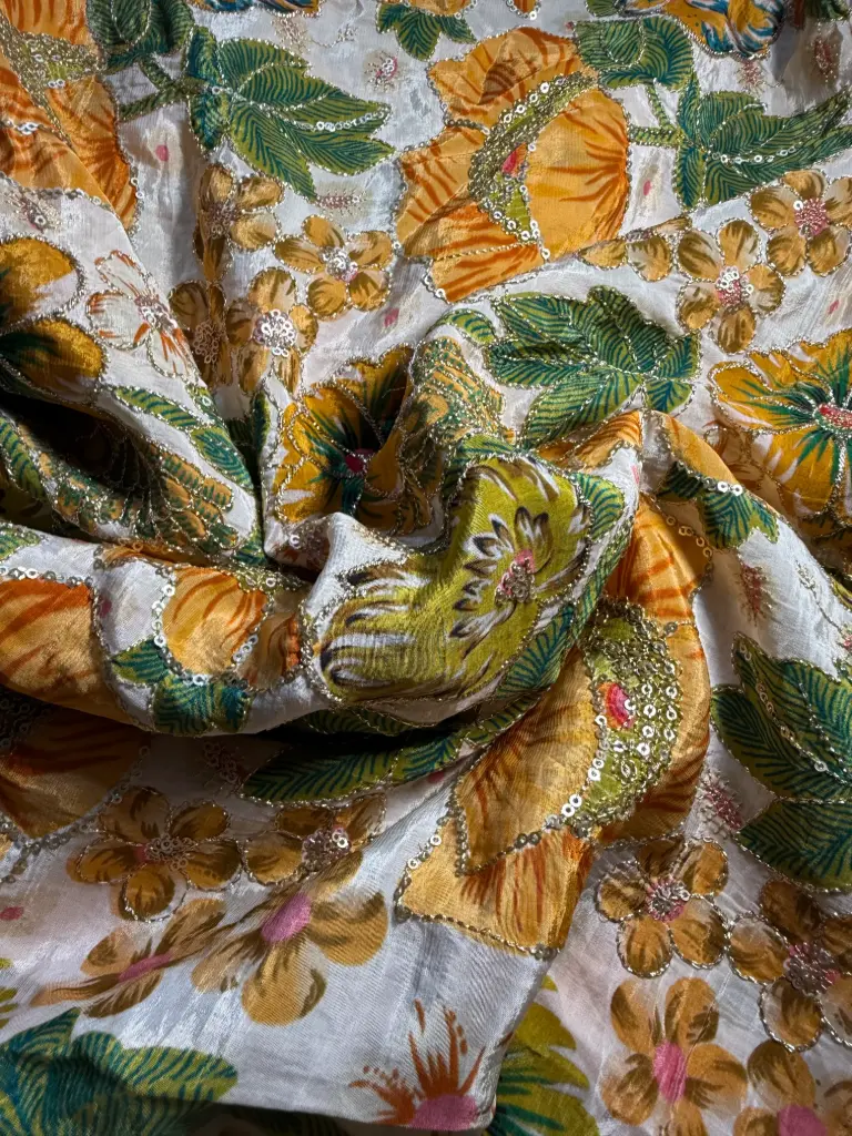 [KL-B] Kalamkari Green & Yellow