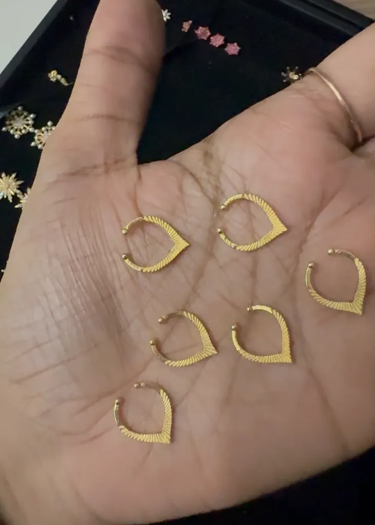 92.5 Silver  Plain V septum