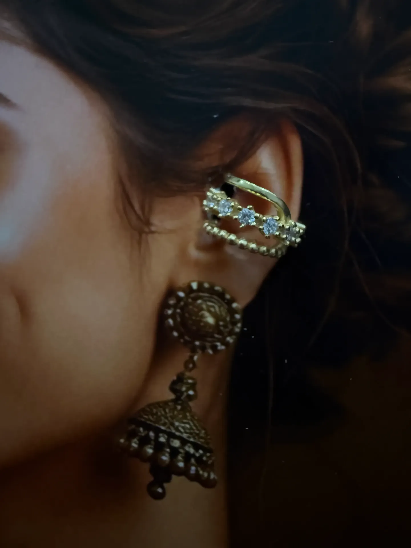 92.5 Silver 3 Layer ear cuff