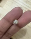 9 carat Double floral nosepin