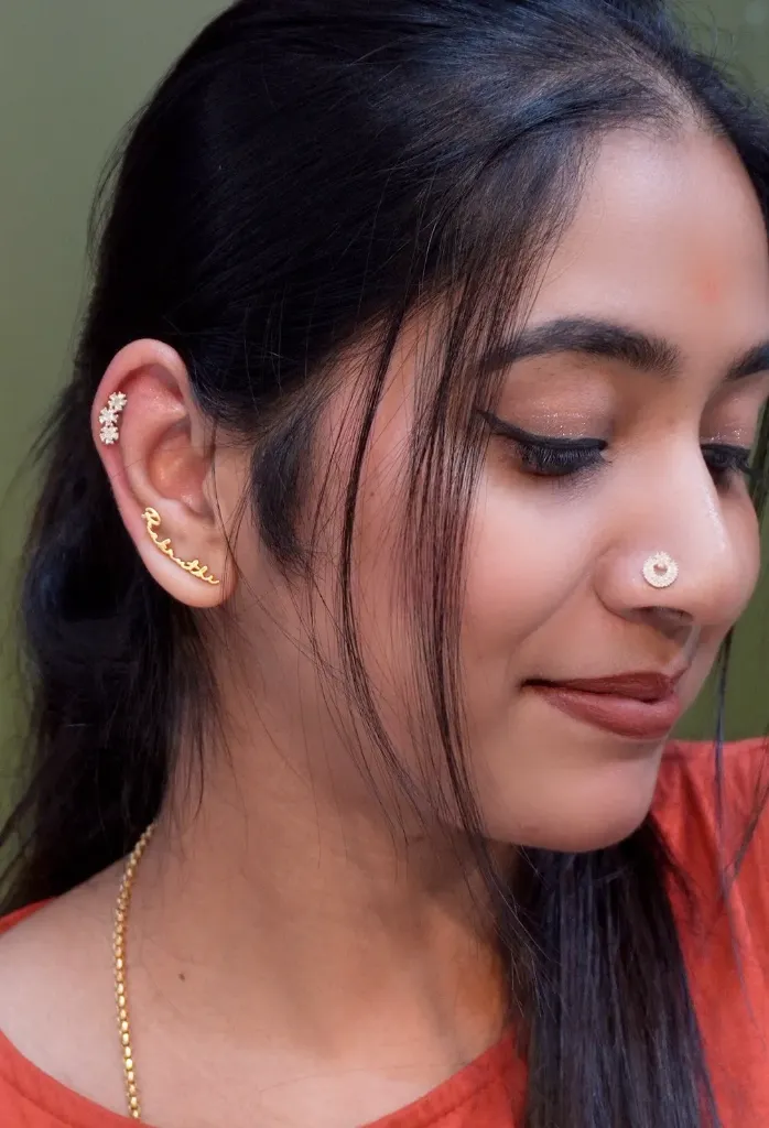 [T-F-H] Triple flower helix (92.5 Silver)