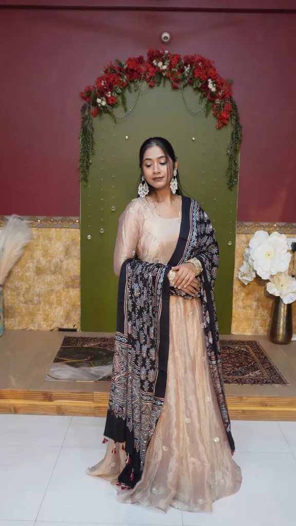 Crush Organza Anarkali