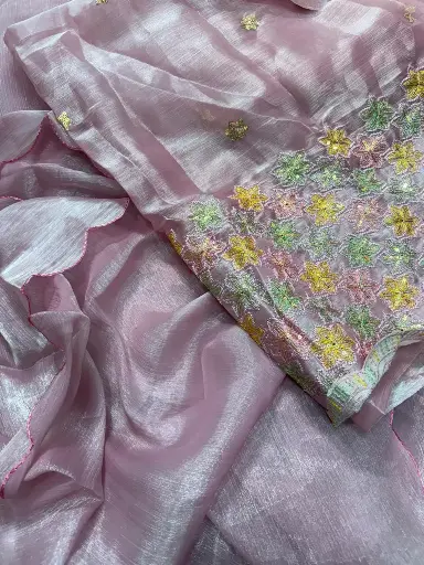 Pink organza
