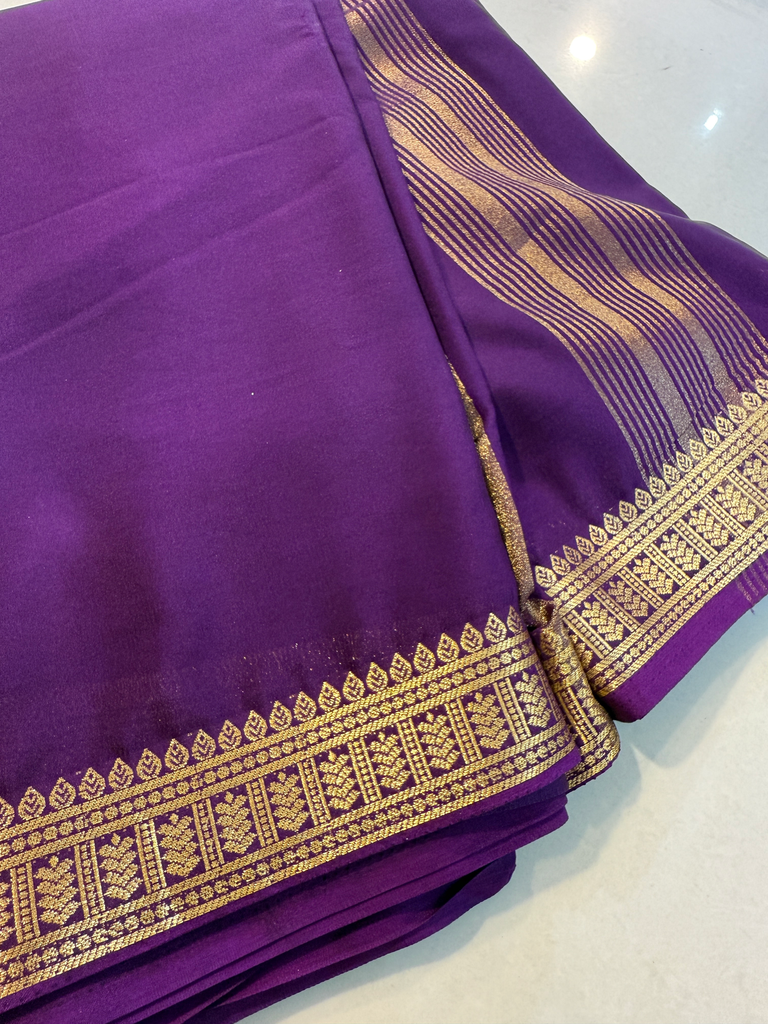 Crepe 2 inch border | Taarinisarees
