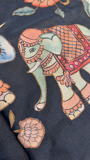 Cut appliqué work 