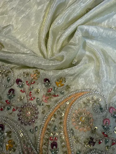 Gold tissue blouse piece