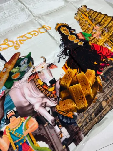 Mysore theme saree